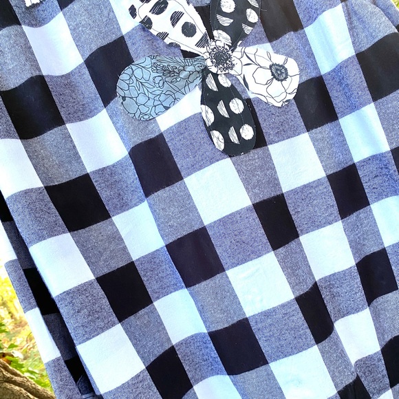 Flannel Buffalo Check Plaid Shacket Grunge Boho Frayed Floral Hippie Patch 2XL - Picture 10 of 11